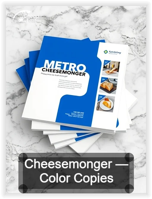 Cheesemonger business card design sample