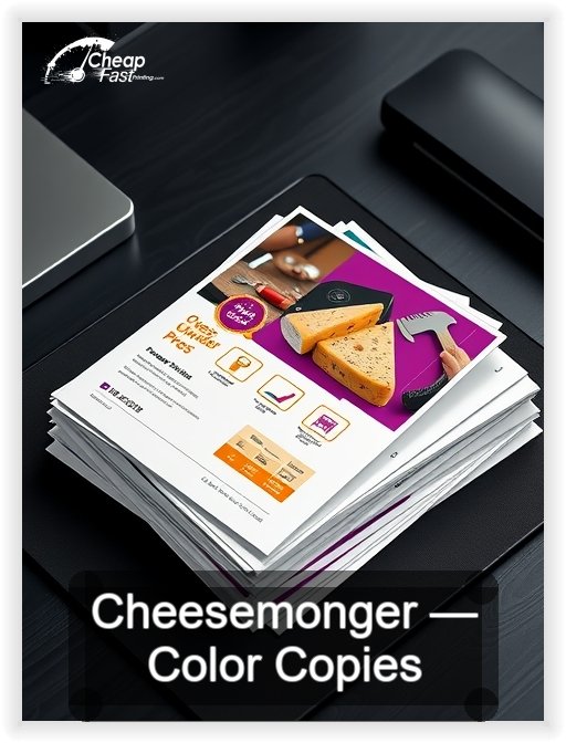 Cheesemonger business card design sample