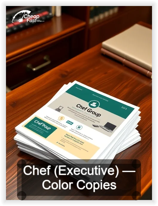 Chef Executive business card design sample