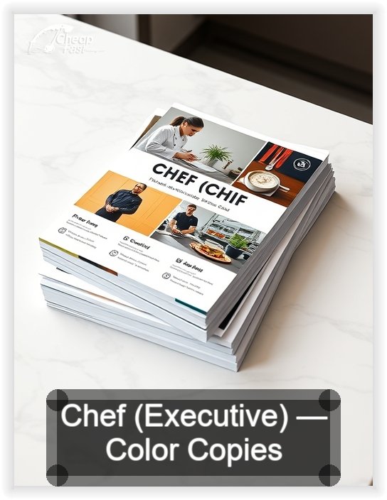 Chef Executive business card design sample