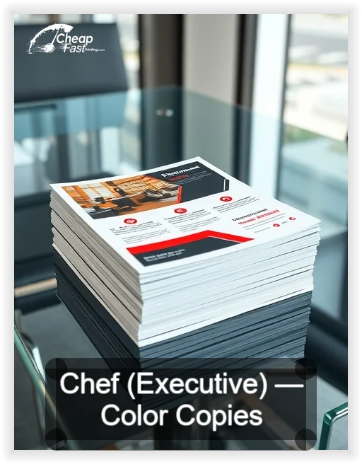 Chef Executive business card design sample