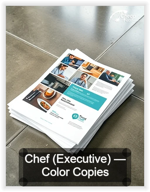 Chef Executive business card design sample