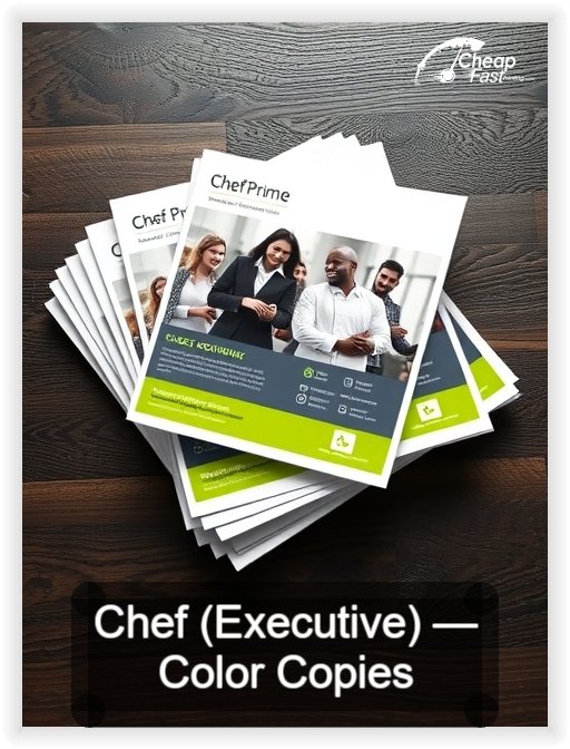 Chef Executive business card design sample