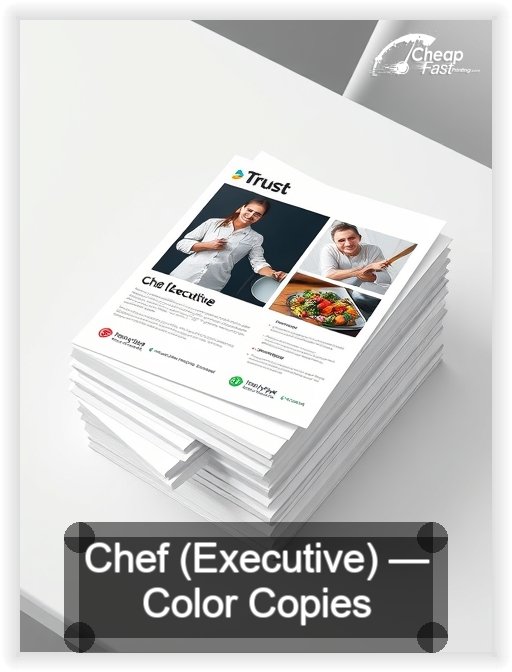 Chef Executive business card design sample