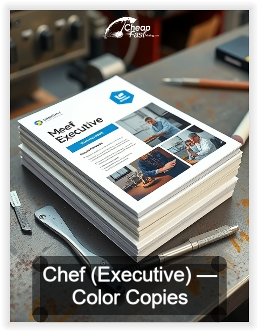 Chef Executive business card design sample