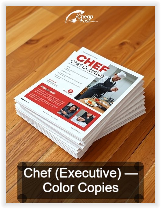 Chef Executive business card design sample