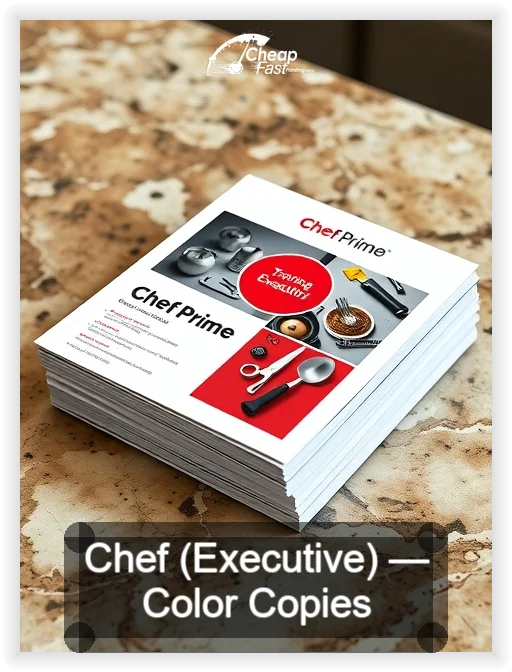 Chef Executive business card design sample