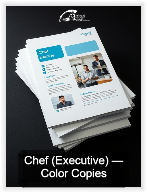 Chef Executive business card design sample