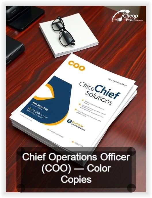Chief Operations Officer Coo business card design sample