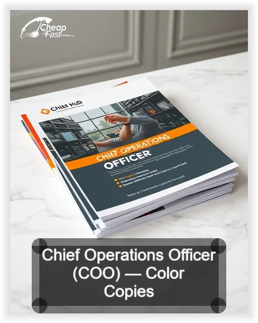 Chief Operations Officer Coo business card design sample