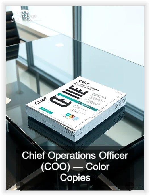 Chief Operations Officer Coo business card design sample