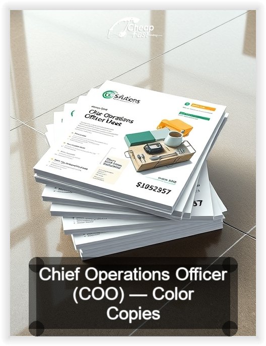 Chief Operations Officer Coo business card design sample