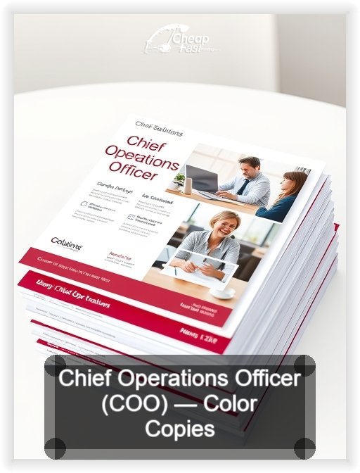 Chief Operations Officer Coo business card design sample