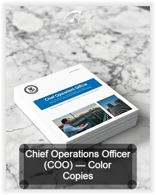 Chief Operations Officer Coo business card design sample