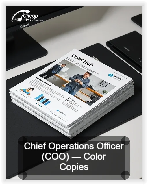 Chief Operations Officer Coo business card design sample