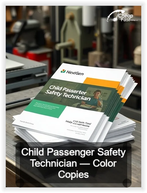 Child Passenger Safety Technician business card design sample