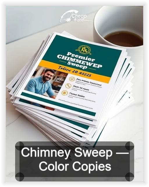 Chimney Sweep business card design sample