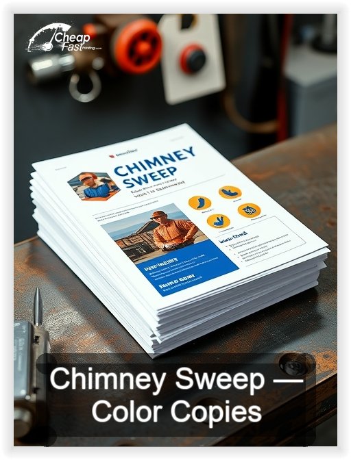 Chimney Sweep business card design sample