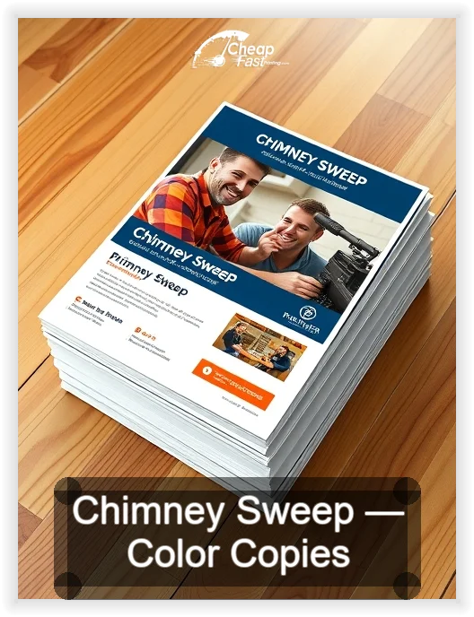 Chimney Sweep business card design sample