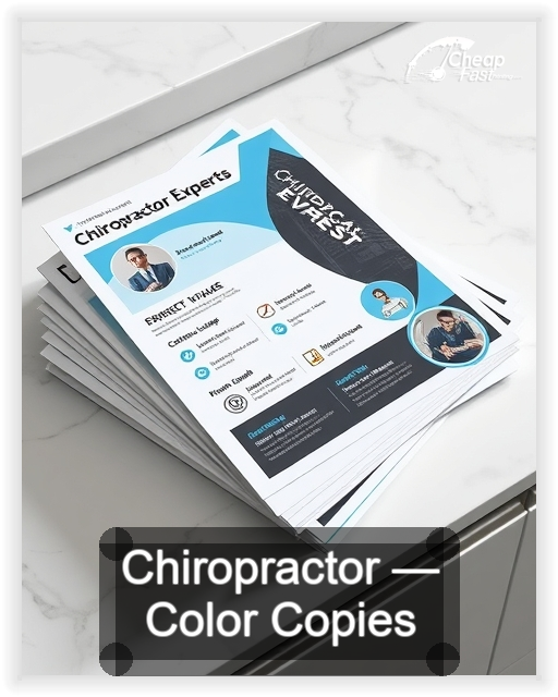 Chiropractor business card design sample