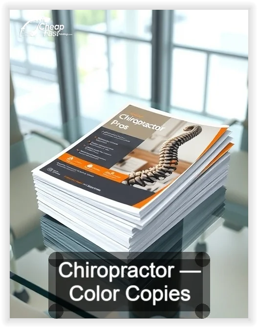 Chiropractor business card design sample