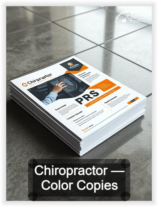Chiropractor business card design sample