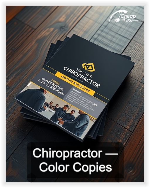 Chiropractor business card design sample