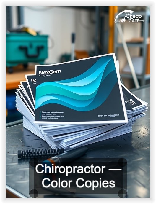 Chiropractor business card design sample