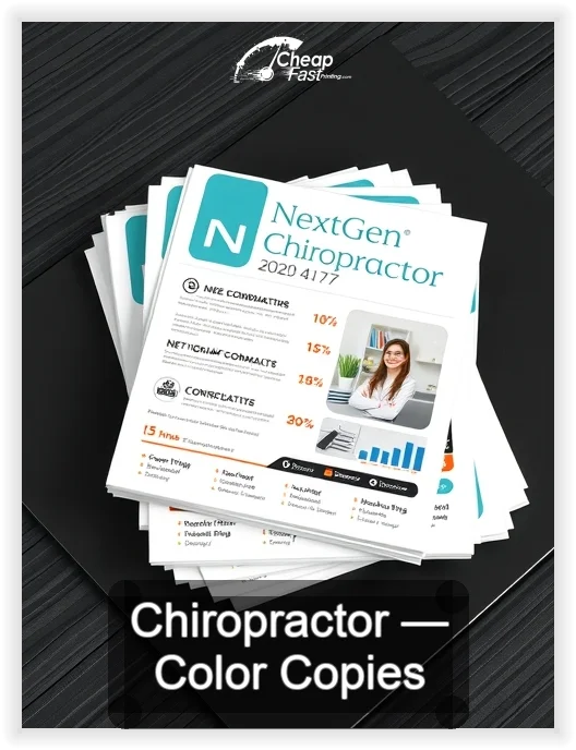 Chiropractor business card design sample