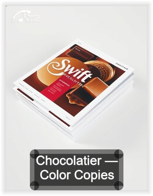 Chocolatier business card design sample