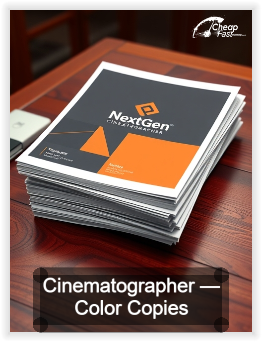 Cinematographer business card design sample