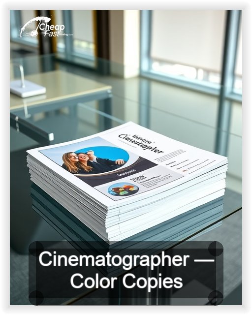 Cinematographer business card design sample