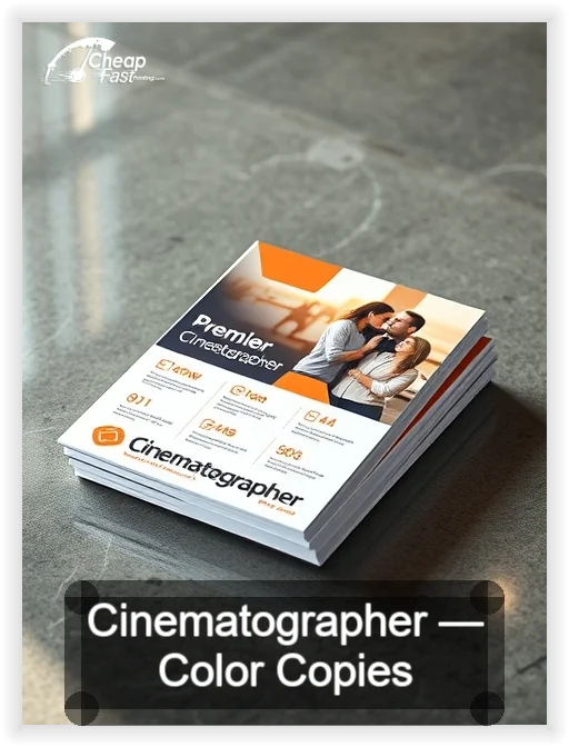 Cinematographer business card design sample
