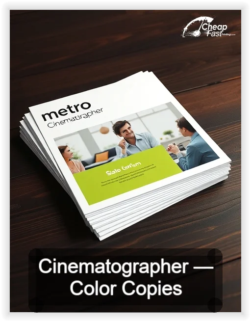 Cinematographer business card design sample