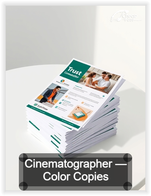 Cinematographer business card design sample