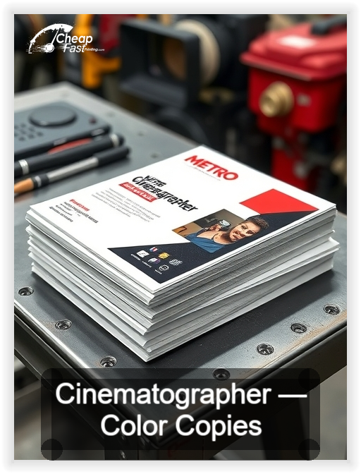 Cinematographer business card design sample