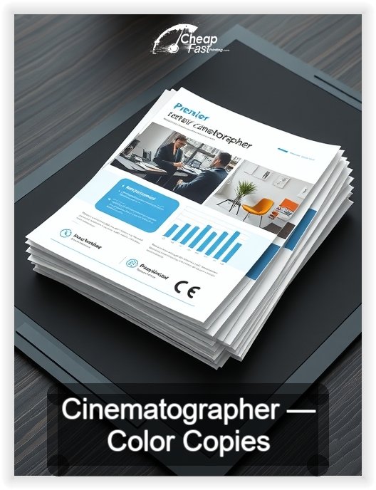 Cinematographer business card design sample