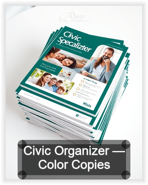 Civic Organizer business card design sample