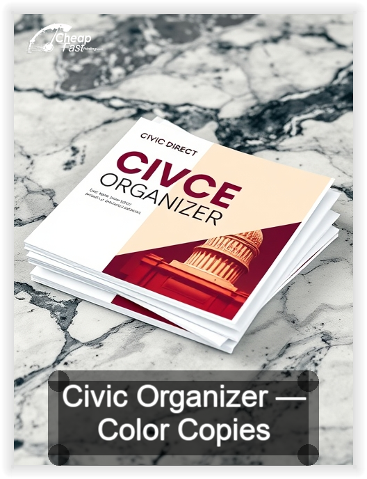 Civic Organizer business card design sample