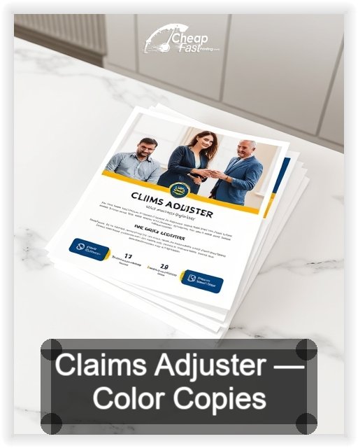 Claims Adjuster business card design sample