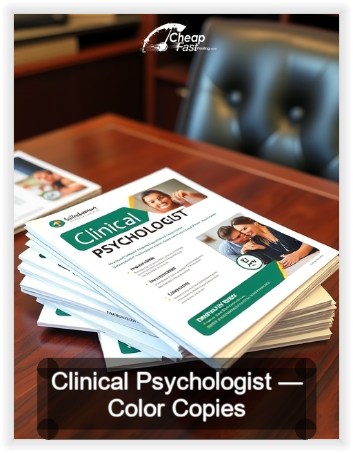 Clinical Psychologist business card design sample