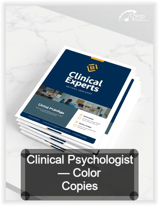 Clinical Psychologist business card design sample