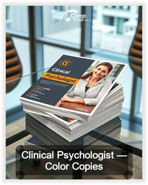 Clinical Psychologist business card design sample