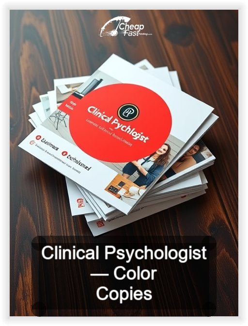 Clinical Psychologist business card design sample