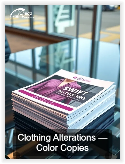 Clothing Alterations business card design sample