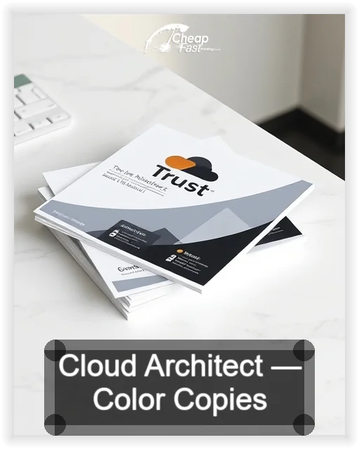 Cloud Architect business card design sample