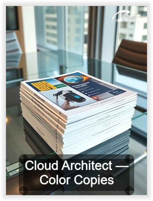 Cloud Architect business card design sample