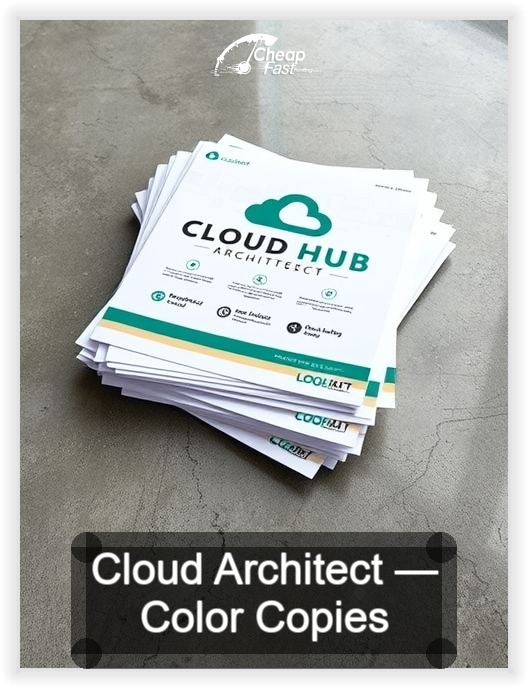 Cloud Architect business card design sample