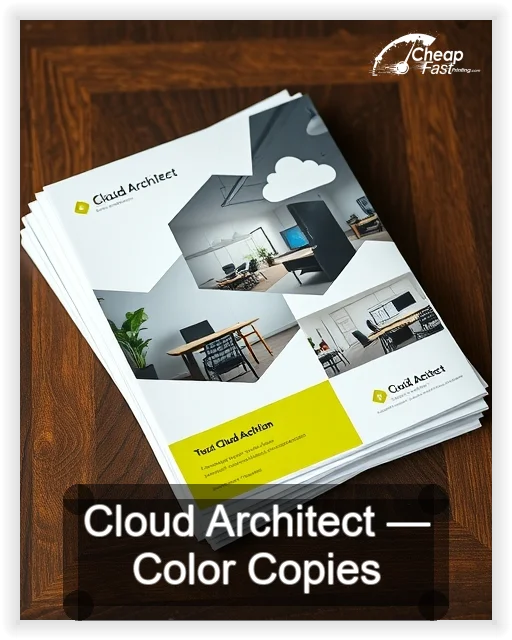 Cloud Architect business card design sample