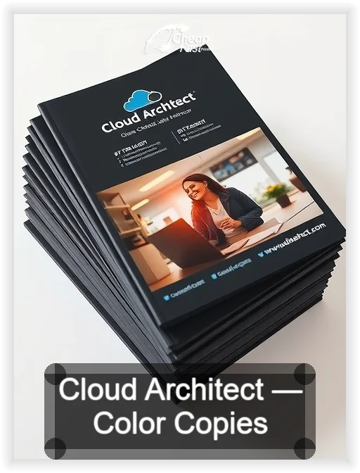Cloud Architect business card design sample